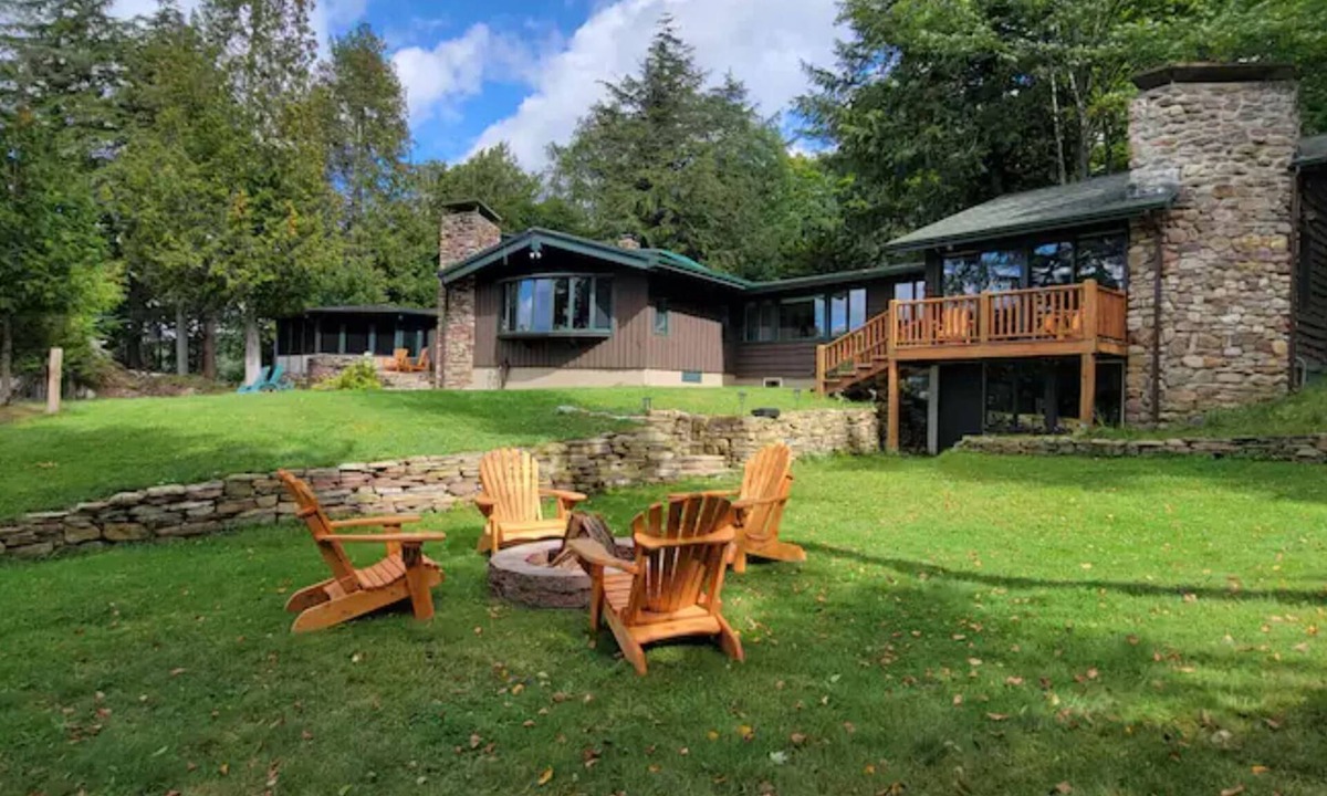 Saranac Lake House | Waterfront, dock, woods, spacious, very private!