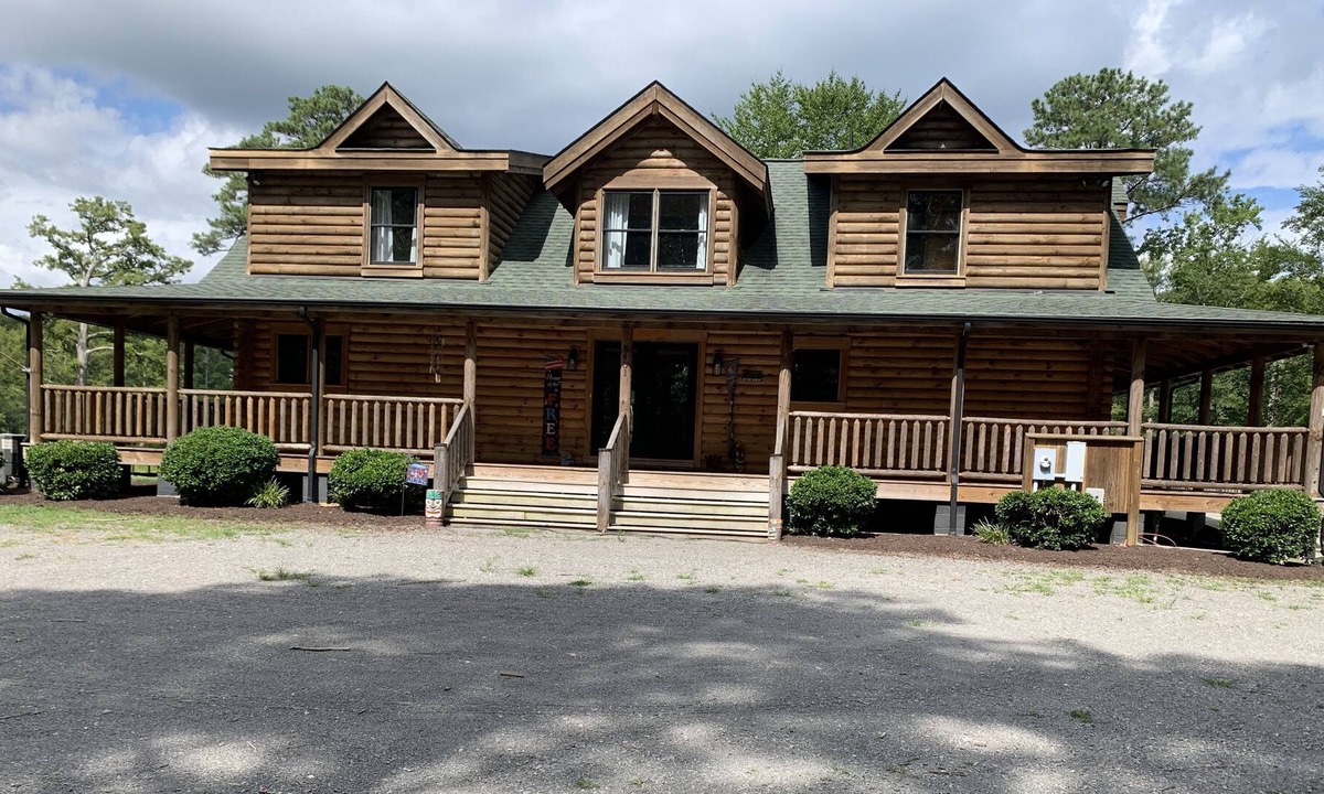 Stonehouse Cabin | Waterfront Handicap accessible home with Fire pit, hot tub & dock