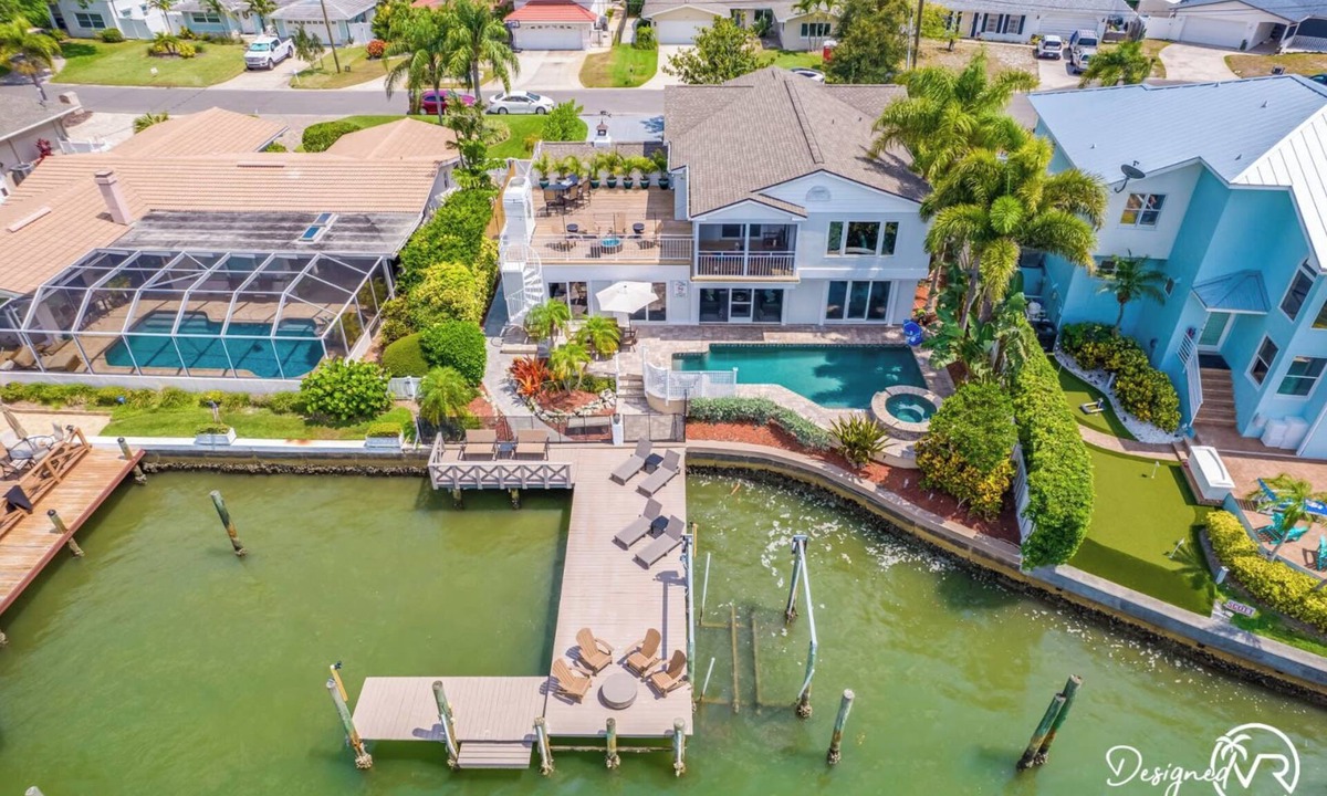 Harbor Hills House | Waterfront * Heated Pool * Game Room * Sleeps 20!