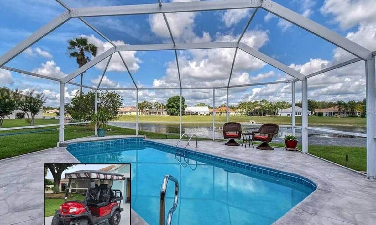 Santo Domingo House | Waterfront, Heated Pool, Golf Cart, & 2 King Beds