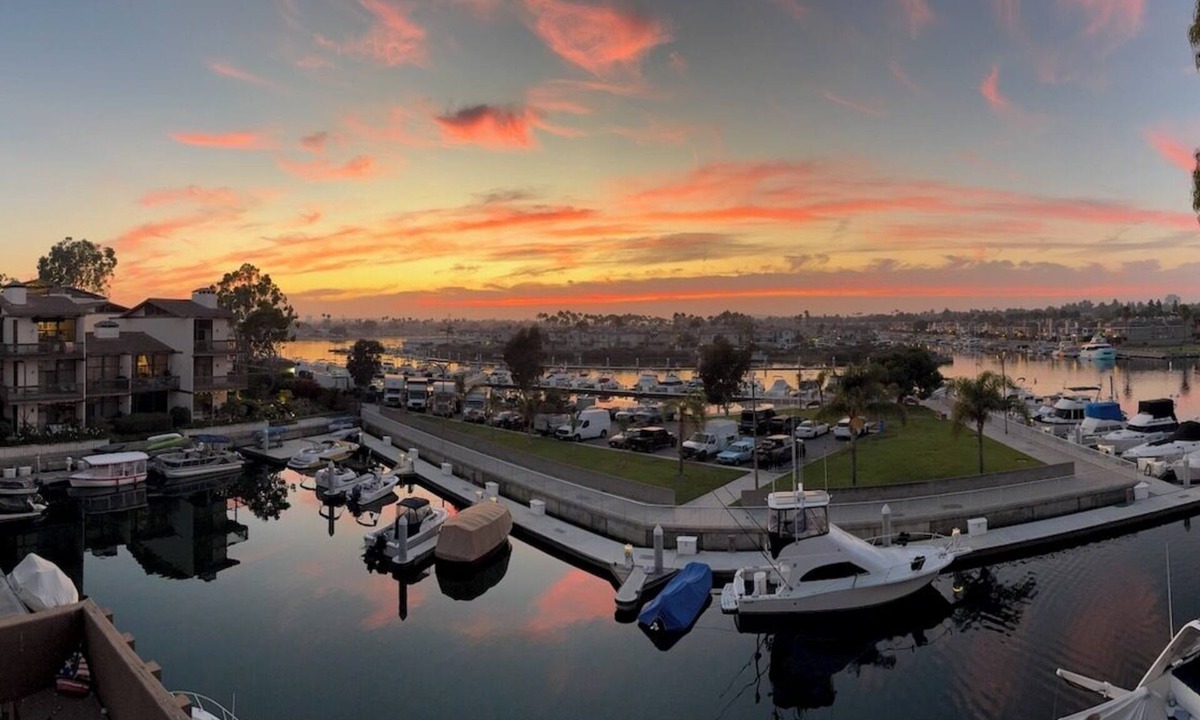 Marina Pacifica Condo | Waterfront Luxury Condo Marina Sunset Views Chef's Kitchen Sleeps 6