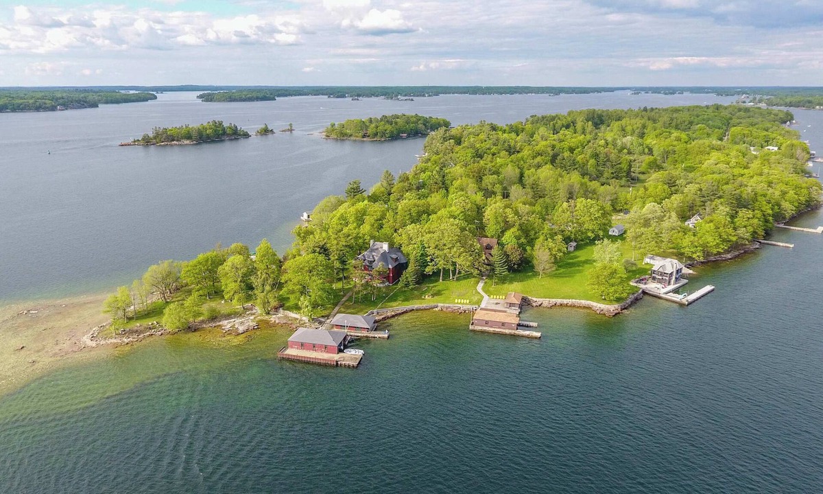 Frontenac House | Waterfront Retreat on Round Island with boat dock