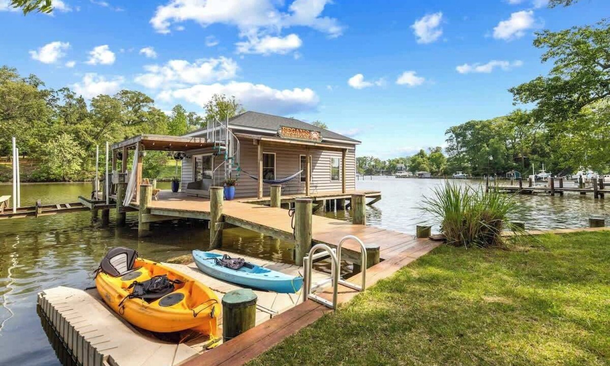 Edgewater House | Waterfront Suite | Dock, Kayaks & Creek Access