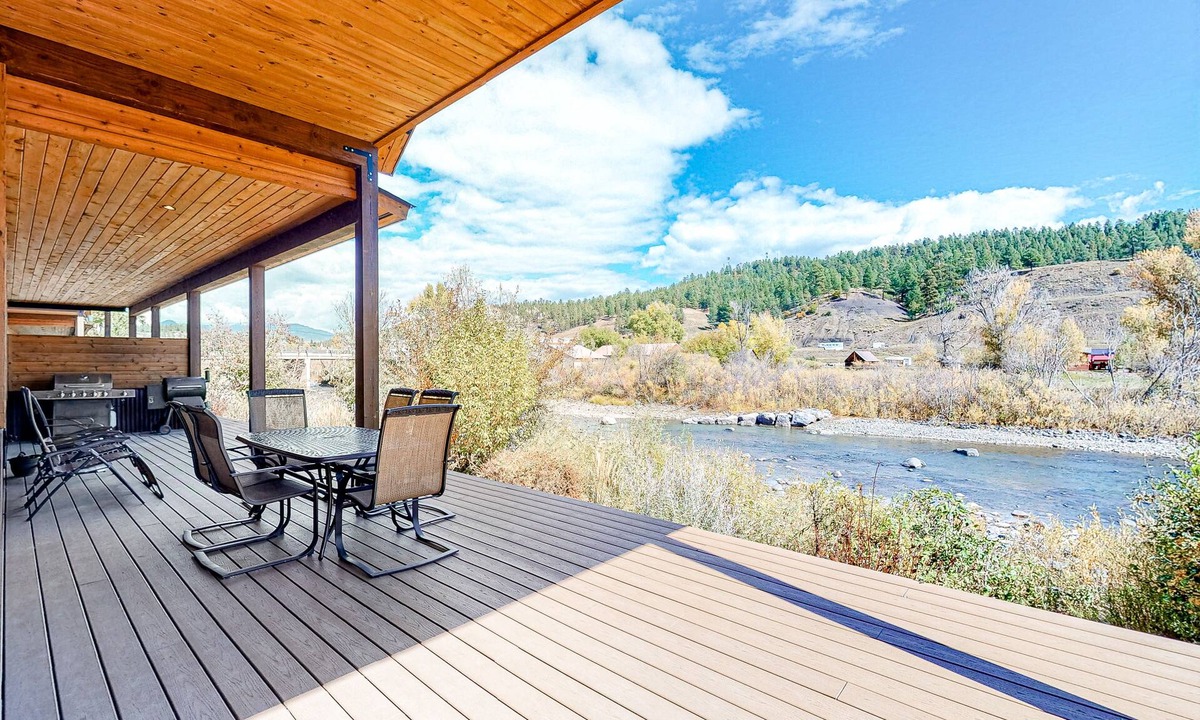 Pagosa Springs House | waterfront townhome w/river & mountain views, near Wolf Creek and hot Springs