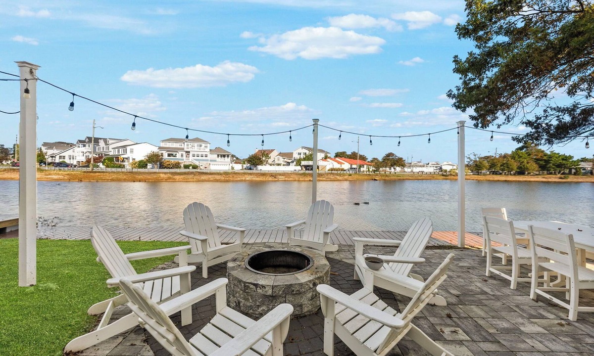 Point Pleasant Beach House | Waterfront Firepit Game Room at Legacy Beach House