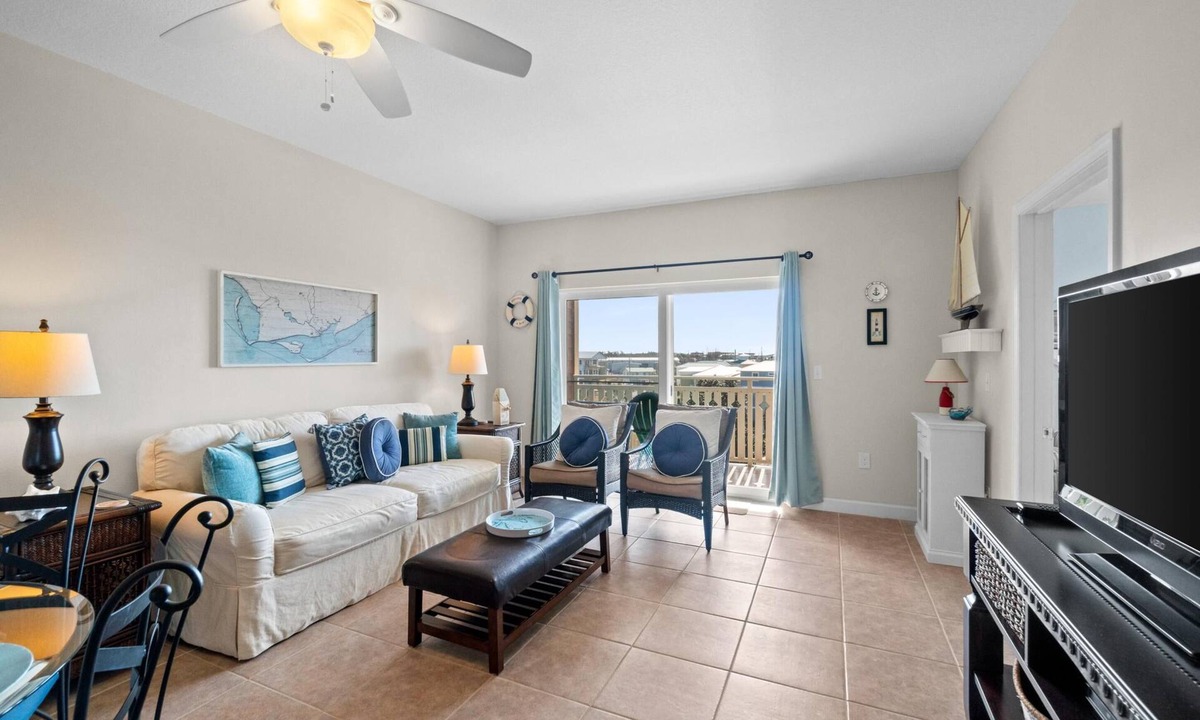 Waterside Village Condo | Waterside Village 408 - Beach, Shared Pool, Gulf View, Day Dock Access