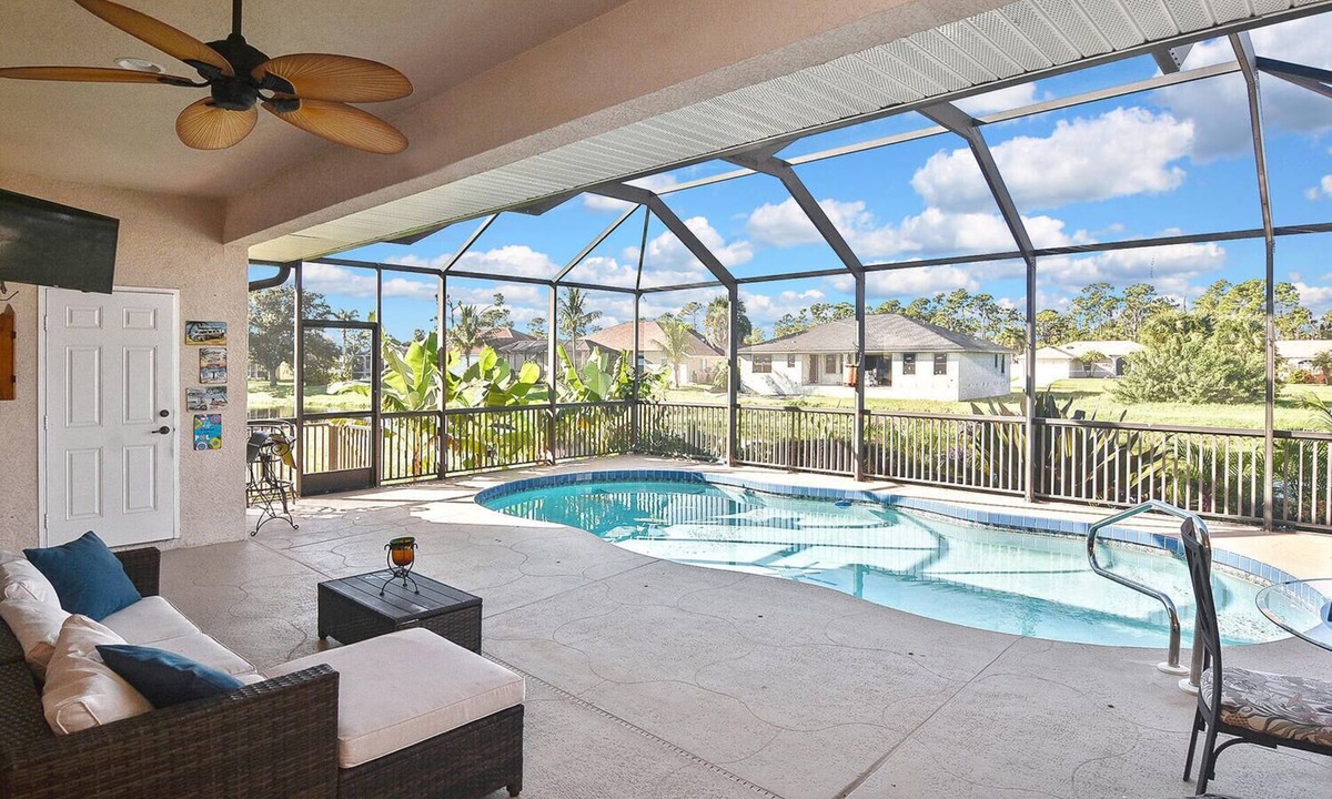 Long Meadow House | Welcoming 3-bedroom water front house with heated pool Rotonda West