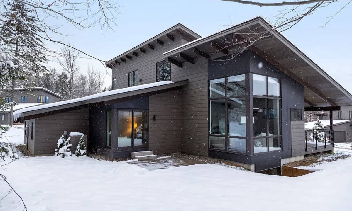 Stowe Area House | Wildewood: Modern | Fireplace | Luxe in Stowe