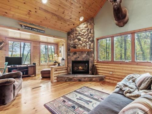 Crosslake House | Winter Hideaway Lakeside Cabin Snowmobile