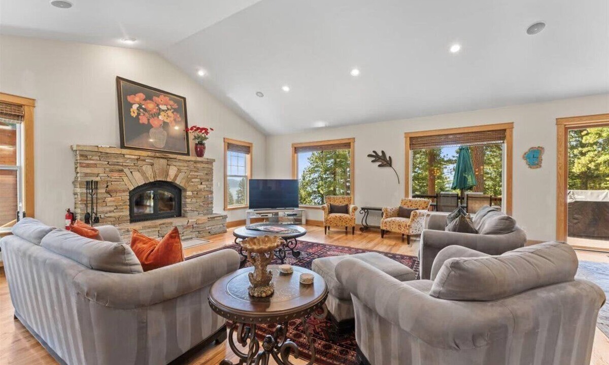 Kingswood Estates House | Wooded Escape in Tahoe Vista | Private Hot Tub