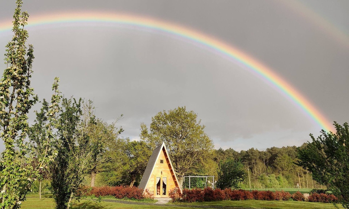 Vivy Ski Chalet | wooden Tipi in loire valey surrounded by lakes