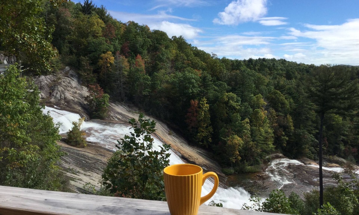 Lake Toxaway Condo | Wow! Condo Directly Overlooking Toxaway Falls!