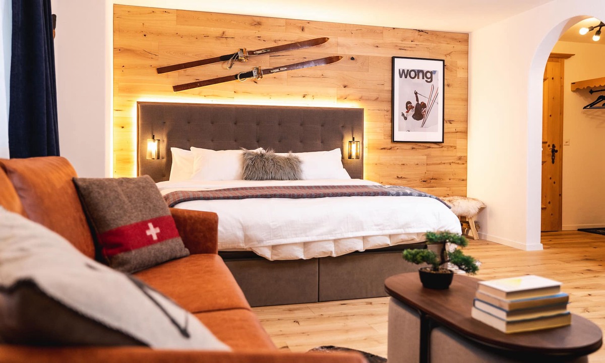 Klosters Platz Apartment | Wunderstay Alpine 16 Chic Studio Central Location Vrbo