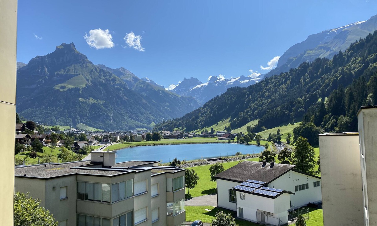 Engelberg Apartment | Wunderstay Alpine 303 New Studio with Lake & Mountain View