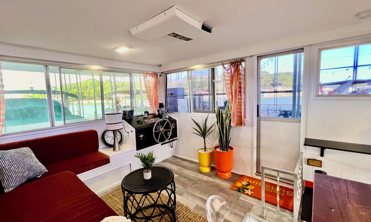 Azle Boat Rental | You're On A Boat! Charming houseboat on Eagle Mountain Lake