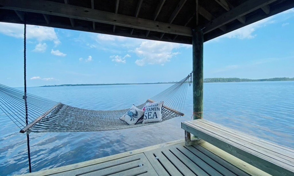 Hobucken House | Your Private Coastal NC Waterfront Escape. Dock and Sun Special deals available