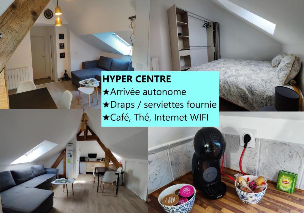Ernee Apartment | YUCA - appartement COSY 2 chambres intimes Hyper centre d'ERNEE