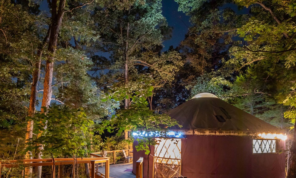 Holts Summit Cottage | Yurt Floating in the Forest