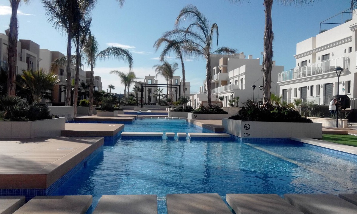 Playa Flamenca Apartment | Zenia Beach pool view ground floor apartment sleeps 6