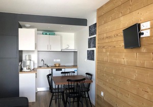 100m from resort center, 1st floor, balcony, tv, ski locker, 28m², Peyragudes