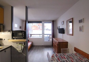 100m from ski slopes, Ground floor, balcony, tv, ski locker, 25m², Alpe d'Huez