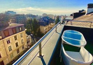 128 * Penthouse between lake, Ouchy and city center