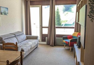2 pièces cabine au pied des pistes - Vue sur pistes - FR-1-557-101