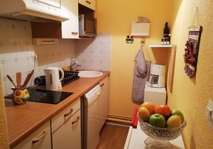 2-room cabin apartment with balcony, parking, pets allowed, Wi-Fi