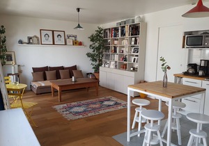 3 rooms 63m2, near PARIS, quiet, with metro and shops