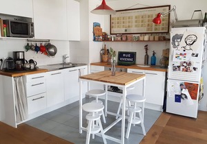 3 rooms 63m2, near PARIS, quiet, with metro and shops