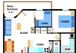 Appartement spacieux 6 pers au pied des pistes avec parking et WIFI - FR-1-508-53