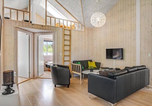 Beach front home in Glesborg with sauna