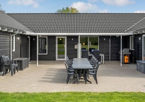 Beach front home in Glesborg with sauna