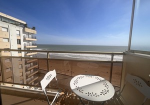 "Beachfront Studio with Balcony and Stunning Sea View"