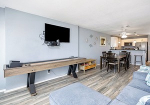 Beachside Condo Steps from the Sand with Pool, Hot Tub, and Private Balconies