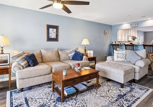 Beautifully decorated 1st floor unit nestled within unspoiled land and gently lapping inland waterways -