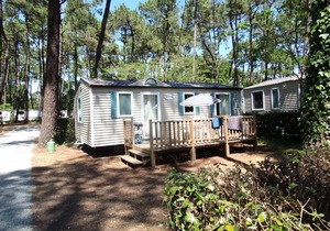 Camping Les Biches***** - Mobil home Confort 4 pièces 6 personnes