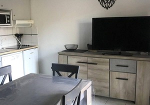 Chalet, 350m from ski slopes, fitness, terrace, balcony, parking, tv, ski locker, 43m²