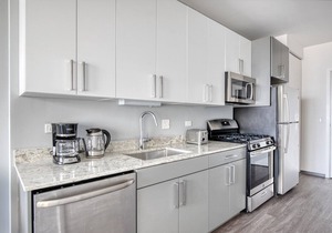 Charming Logan Square 1BR w/Roof Deck & Gym, 1 block to L, by Blueground