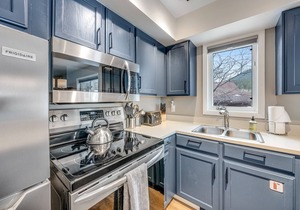 Comfortable condo with fireplace & washer/dryer - close to slopes