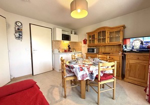Cozy Ski-In/Ski-Out Apartment in Praz Sur Arly for 4 with Balcony, Parking, and Ski Locker