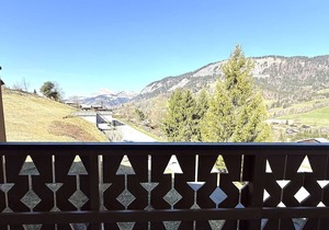 Cozy Ski-In/Ski-Out Apartment in Praz Sur Arly for 4 with Balcony, Parking, and Ski Locker