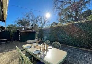 Cozy Villa Near Beach with Shared Pool, Patio, and Parking