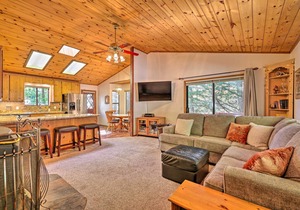 Deck w/Forest Views: Quiet Twain Harte Cabin!