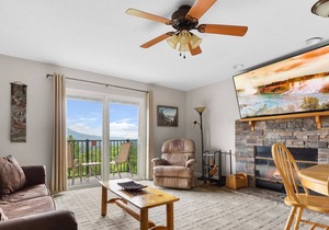 Deer Ridge D201 | Fireplace, Balcony, Resort Pool