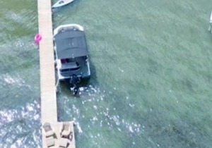 Eagles Nest of Conesus Lake with a Pontoon Boat