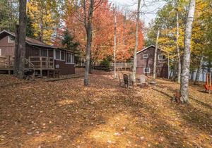 Enchanting lakeside cabin on Little Saint Germain with amazing views and sandy b