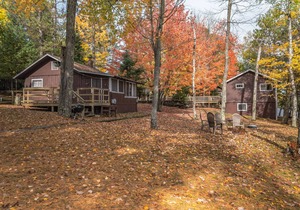 Enchanting lakeside cabin on Little Saint Germain with amazing views and sandy b