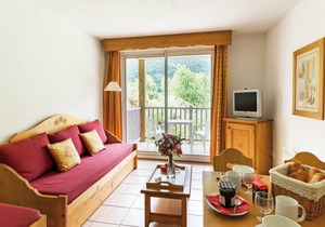 Fitness, swimming pool, sauna, hammam, terrace, balcony, parking, tv, ski locker, 28m²