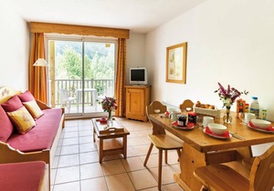 Fitness, swimming pool, sauna, hammam, terrace, balcony, parking, tv, ski locker, 28m²